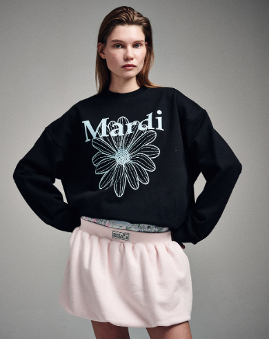 韓國 Mardi Mercredi SWEATSHIRT FLOWERMARDI