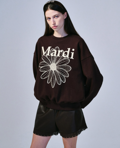 韓國 Mardi Mercredi SWEATSHIRT FLOWERMARDI