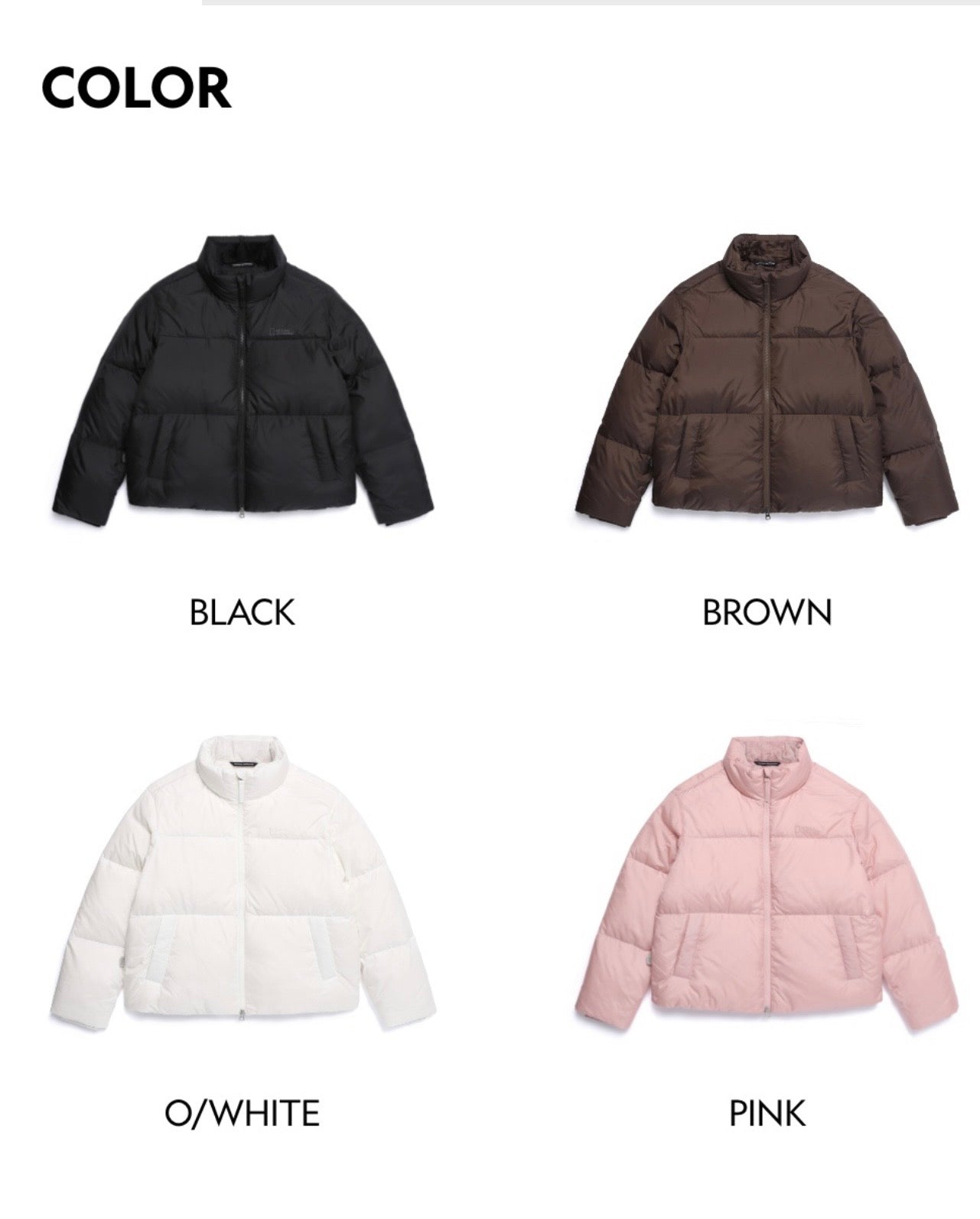 韓國 National Geographic Women's Aira High-Neck Goose Down Jumper (鵝絨)【NG144】