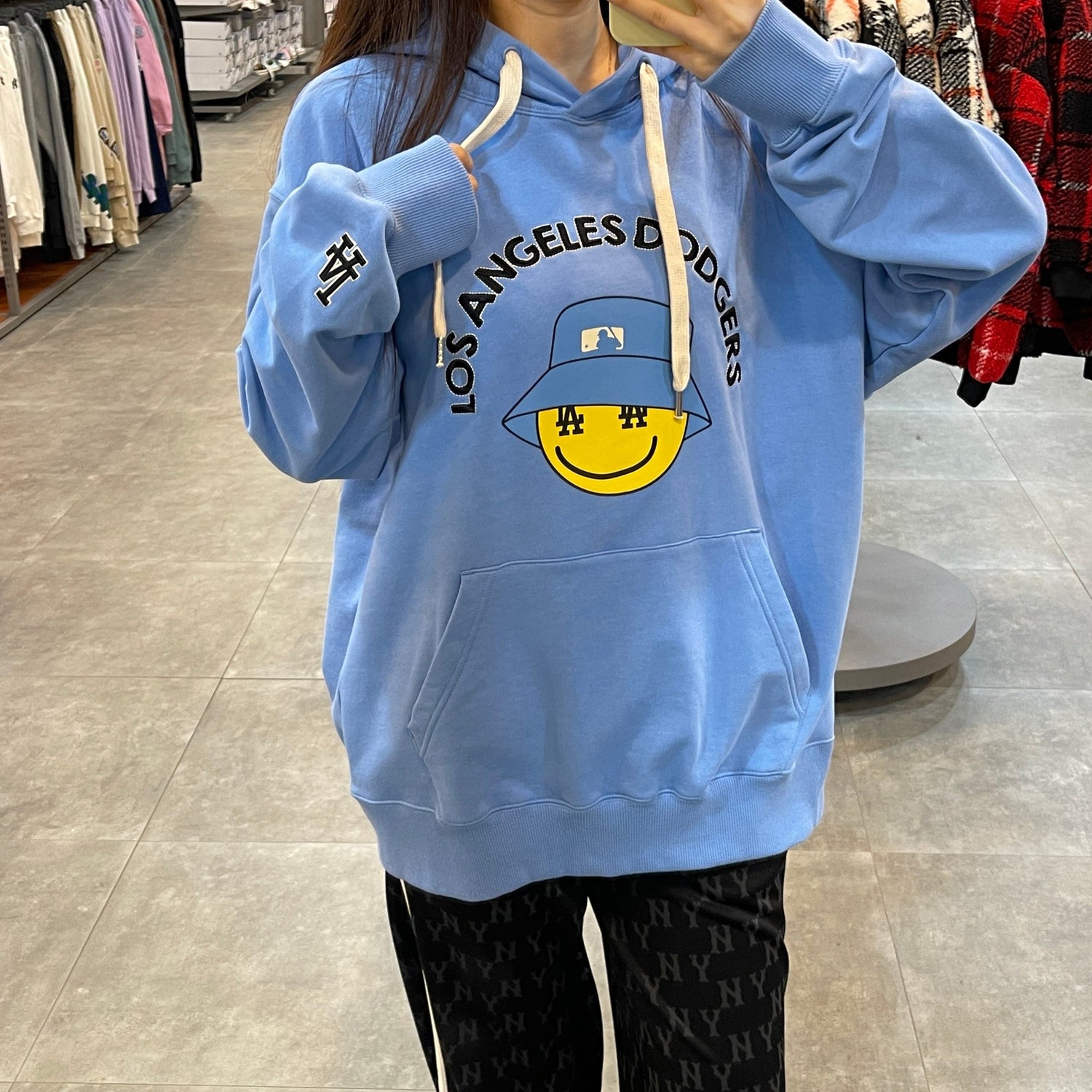 韓國 MLB Smile Overfit Hoodie 【MB064】 - STT Mall HK 靚太網購