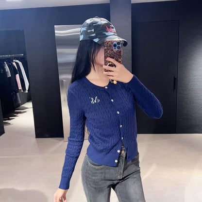 韓國 Mucent Adian Button Crop Knit Cardigan【MU119】