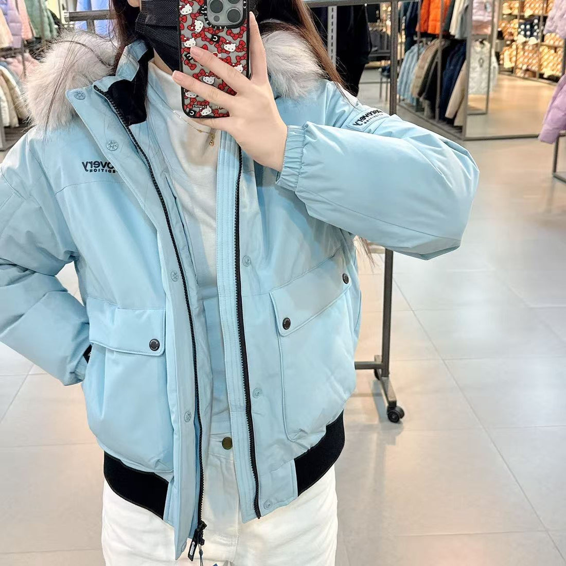 韓國 Discovery Kids Out Pocket Down Short Padding (鴨絨)【DY161】