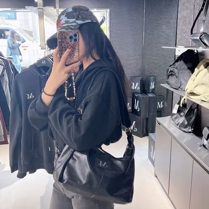 韓國 Mucent Merin Gold Line Leather Shoulder Bag【MU095】