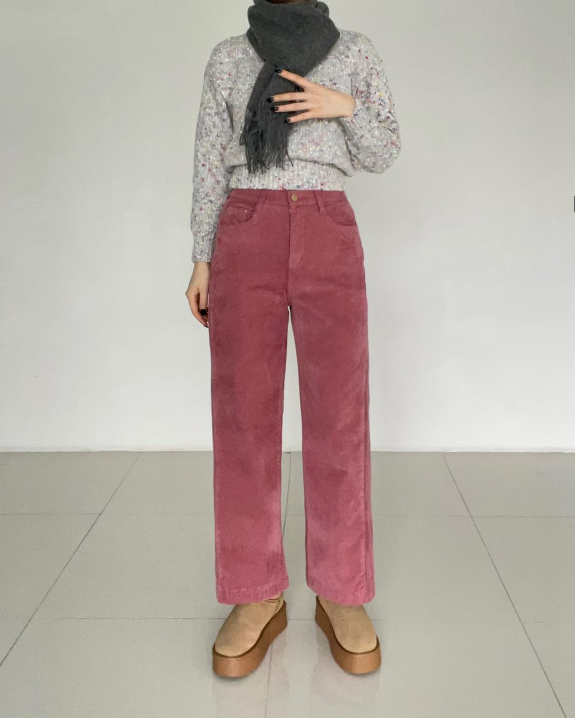 韓國 HowLuk 牛仔褲 刷薄毛 (冬季款)【H269】