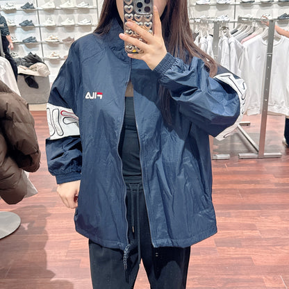 韓國 FILA Logo Sleeve Color Block Windbreaker【FA004】