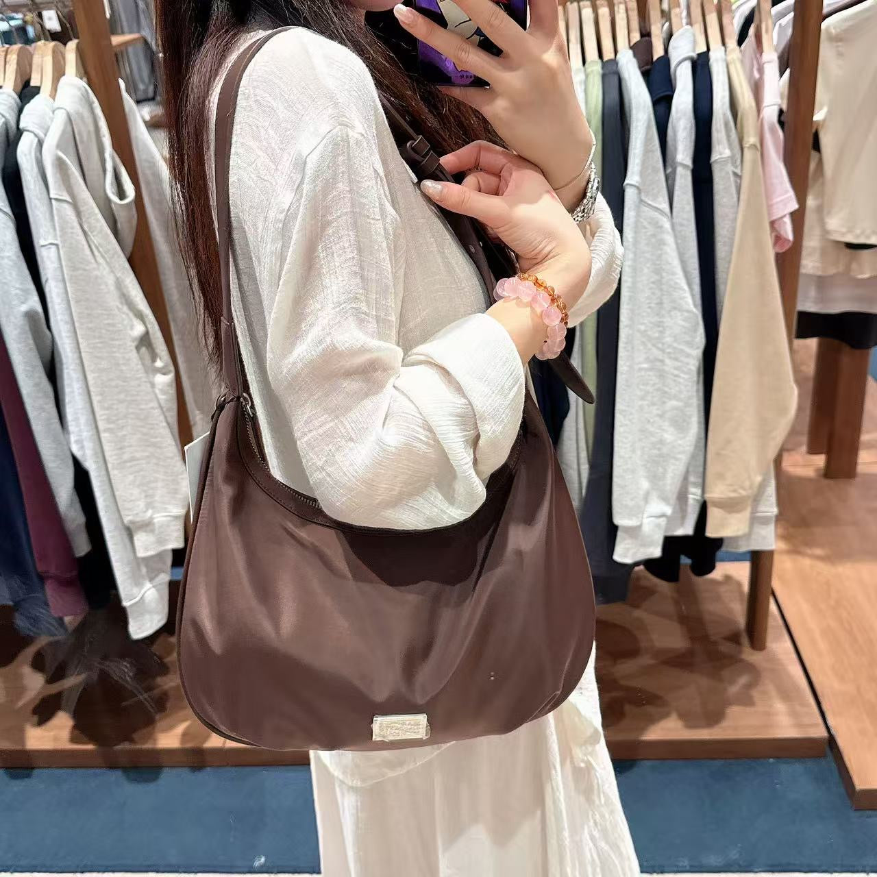 韓國 Marithe Francois Girbaud Classic Logo Round Shoulder Bag【MF717】