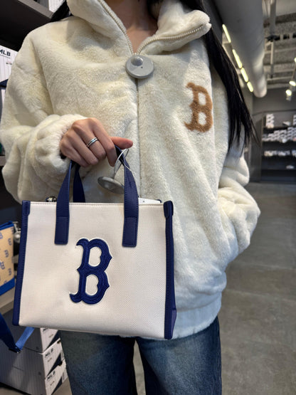 韓國 MLB Basic Big Logo Canvas Small Tote Bag 【MB081】 - STT Mall HK 靚太網購