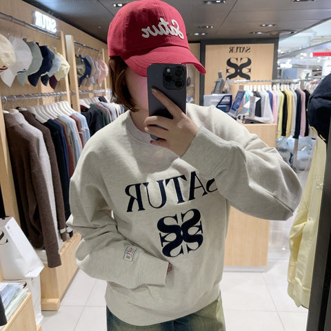 韓國 Satur Classic Logo Sweatshirt【SR055】