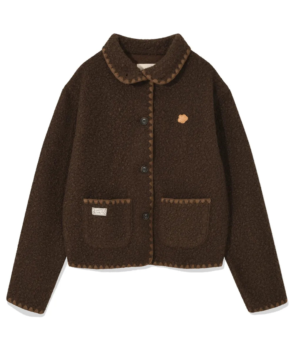 韓國 Wacky Willy Women's Shearling Stitch Jacket【WW084】