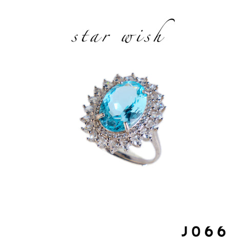 Star Wish S925銀鑲 托帕石戒指 J066【SS663】