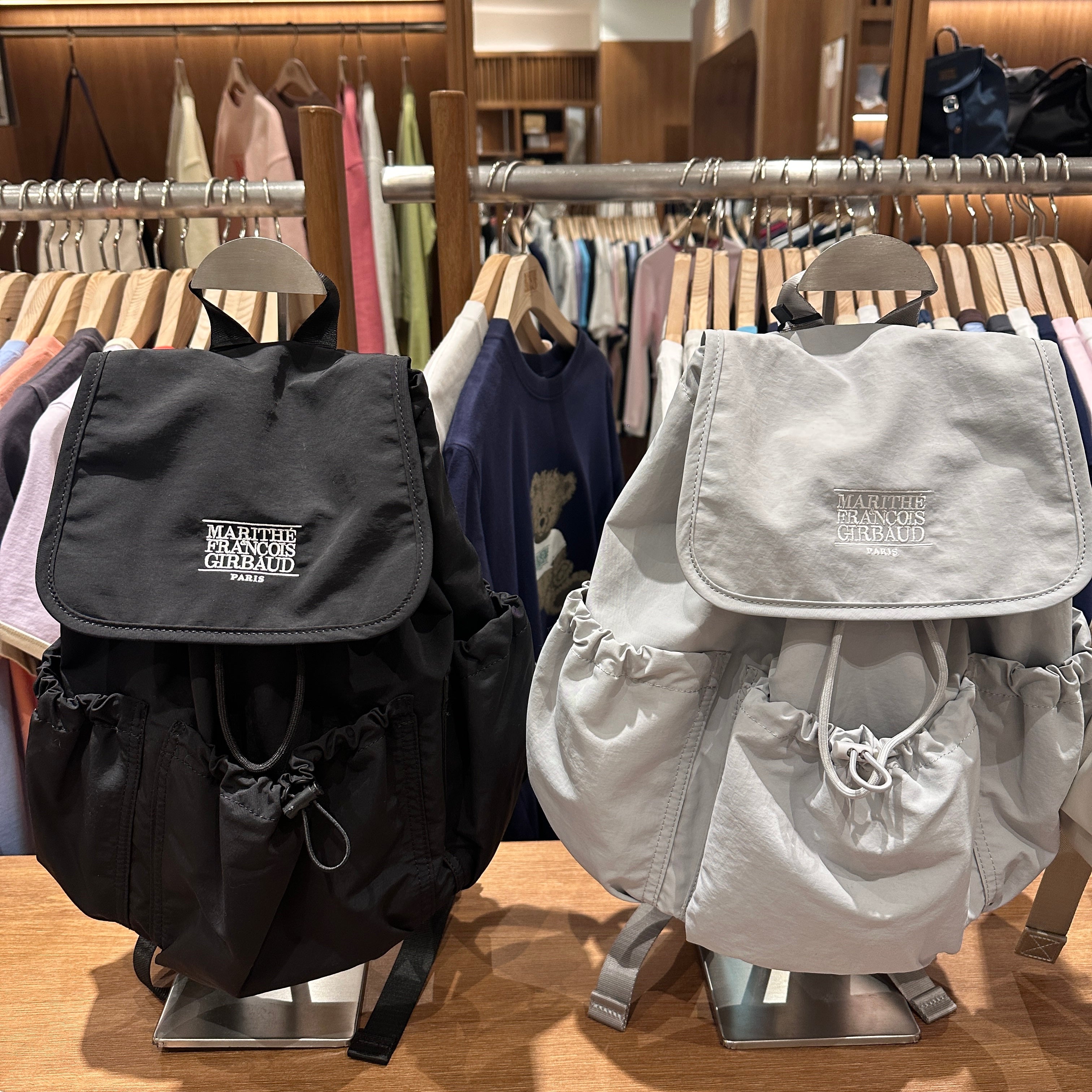 韓國 Marithe Francois Girbaud LASSIC LOGO STOPPER POCKET BACKPACK 【MF307】