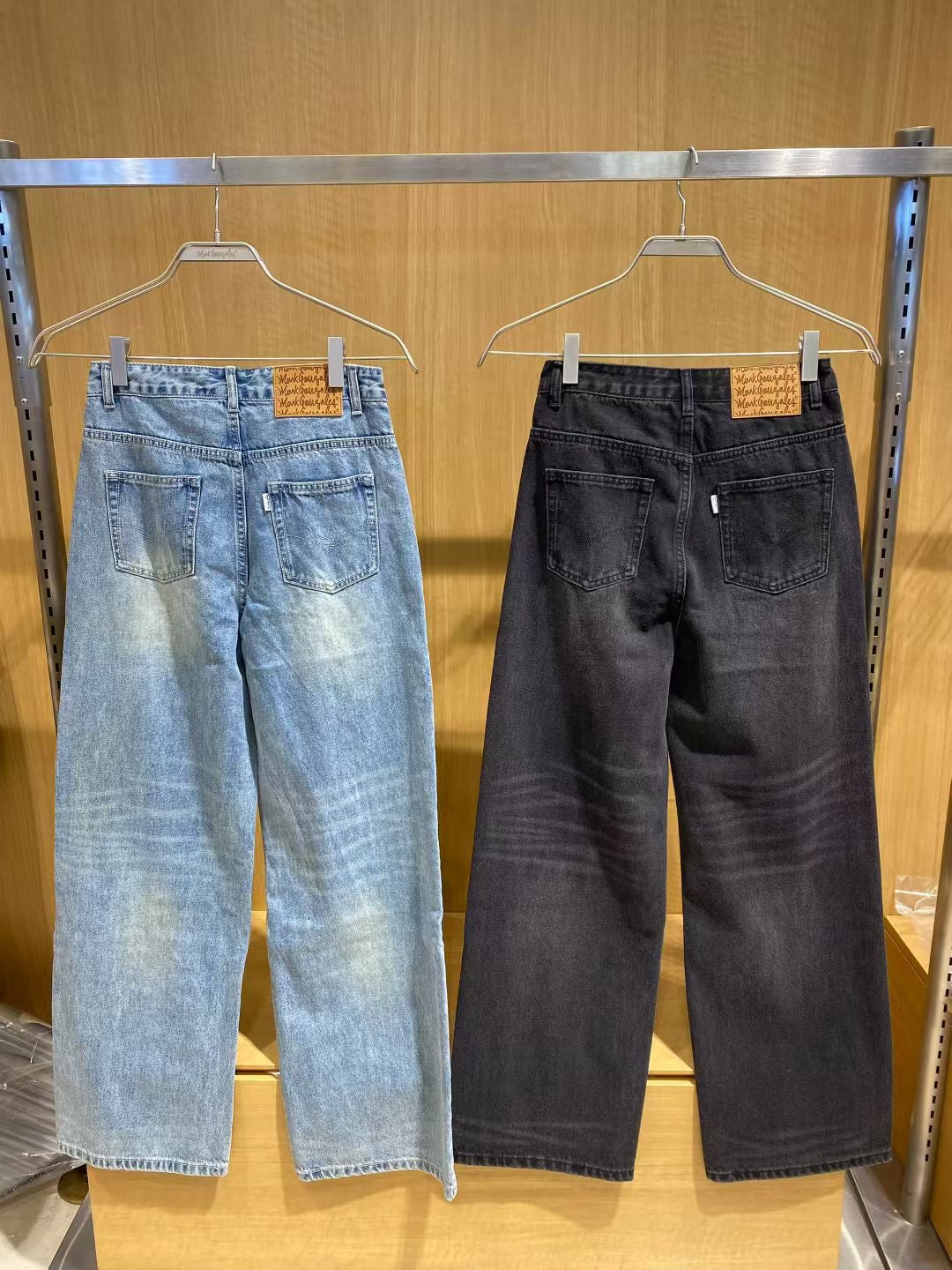 韓國 Mark Gonzales Yellow Washed Wide Denim Pants【MG130】