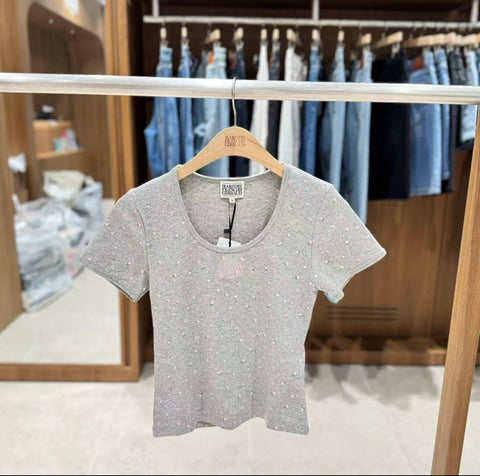 韓國 Marithe Francois Girbaud U Neck T-shirt【MF506】