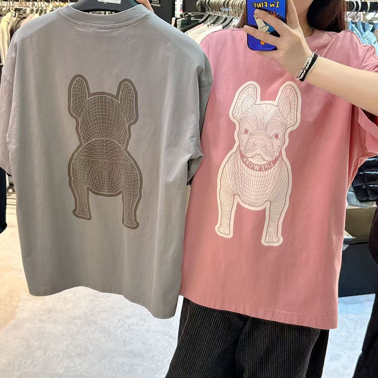 韓國 LifeWork Silk Radok Print Short Sleeve T-Shirt【LW041】