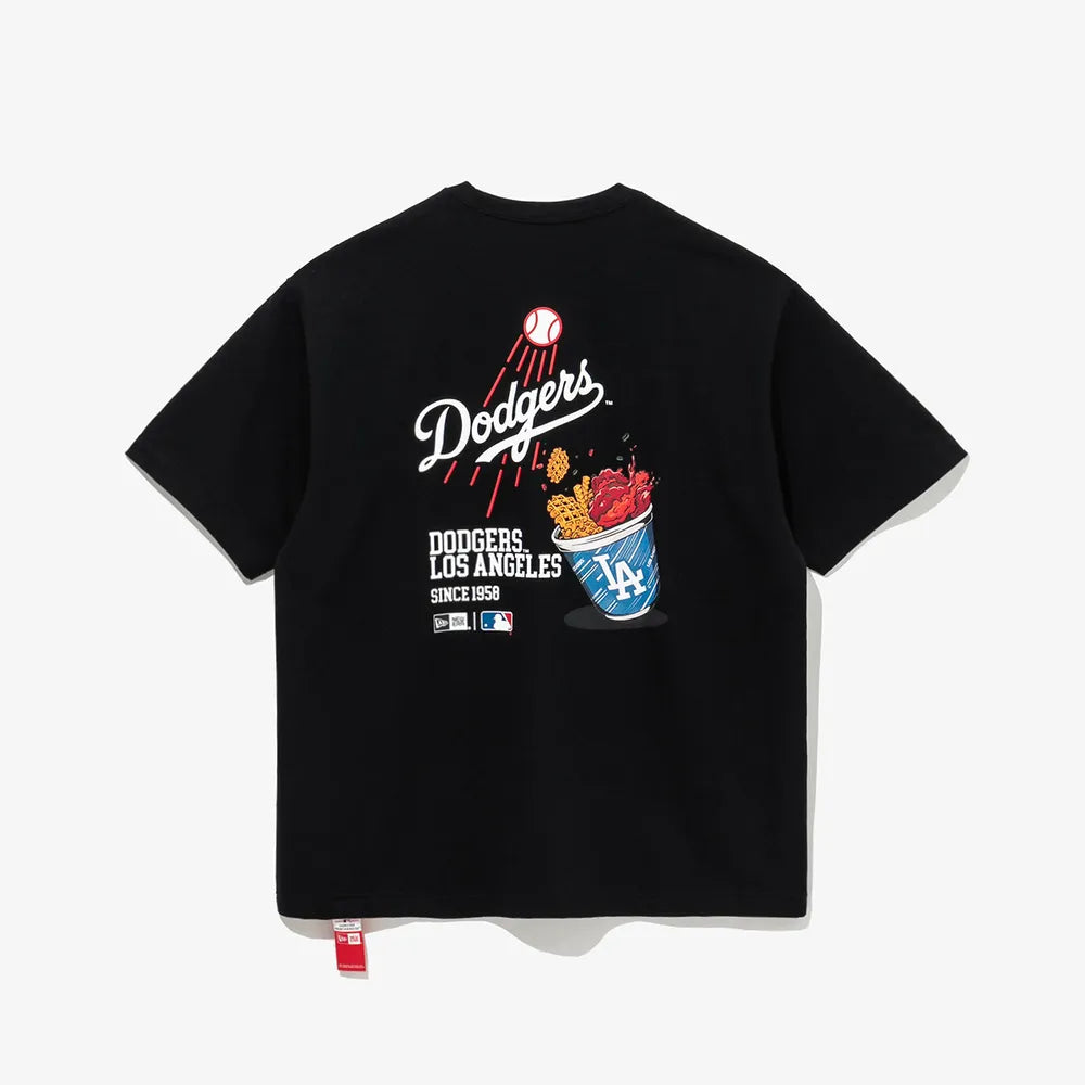 韓國 New Era LA Dodgers Cheer Food T-Shirt【NR004】