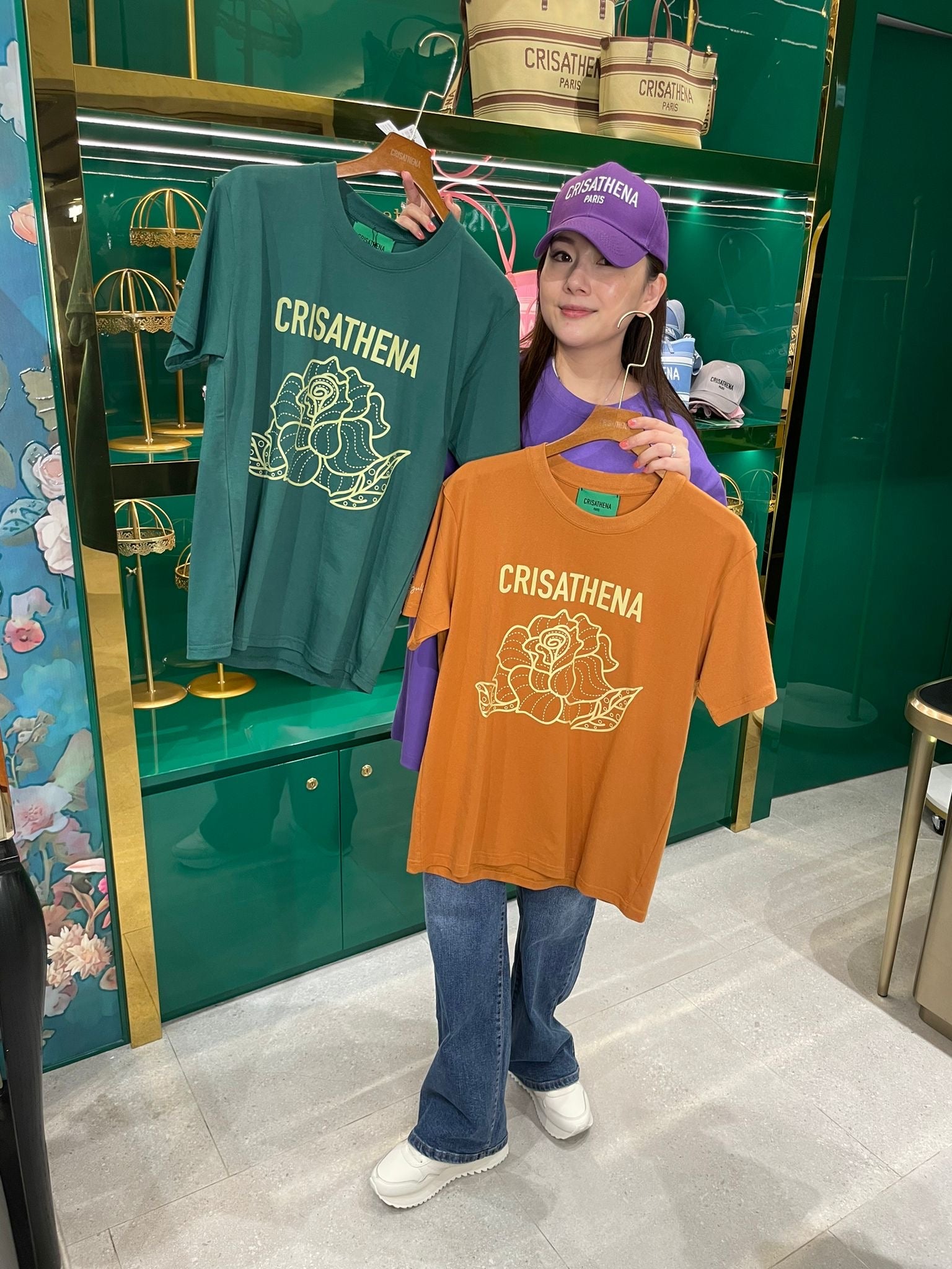 Crisathena Flower T-shirt【SM274】