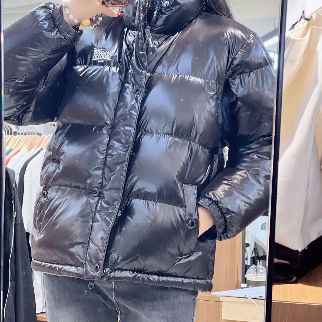 韓國 Marithe Francois Girbaud Glossy Down Jacket (鴨絨)【MF755】