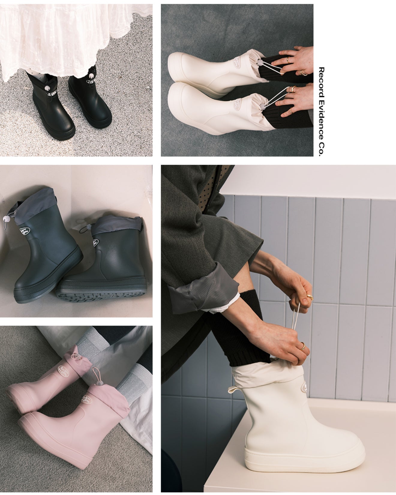 韓國 Reclow RC Re-Rain Shirring Boots【RW023】