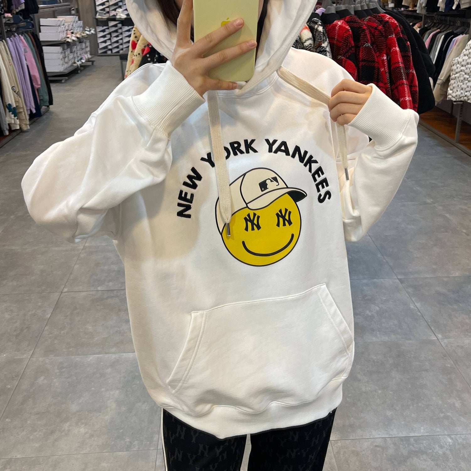 韓國 MLB Smile Overfit Hoodie 【MB064】 - STT Mall HK 靚太網購