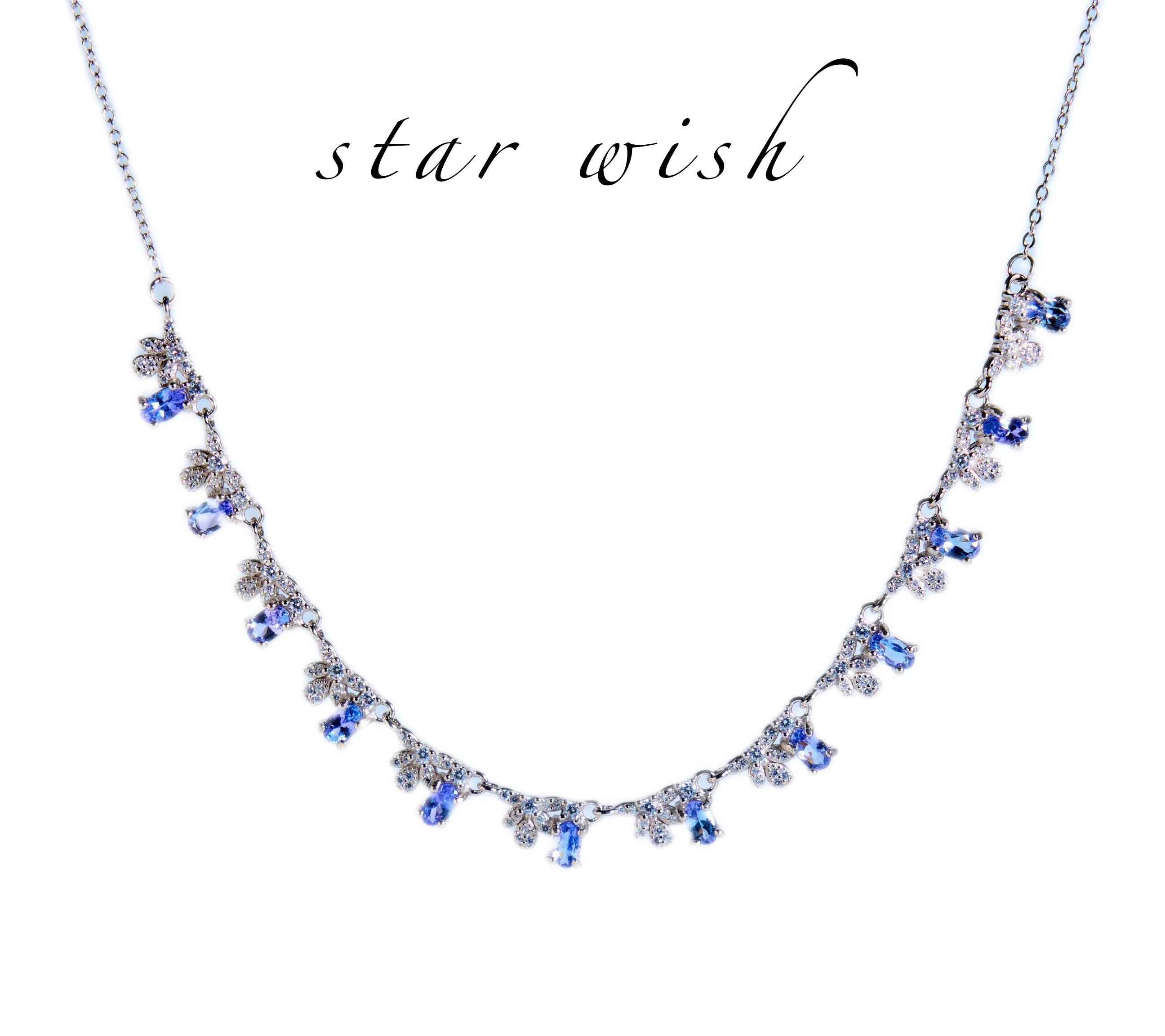 Star Wish S925銀 坦桑石頸鏈 XL1031【SS661】