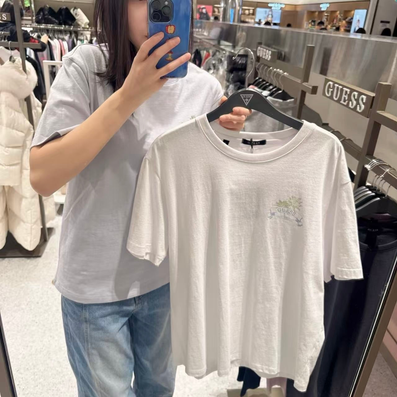 韓國 Guess Uni Tshirt【GU018】