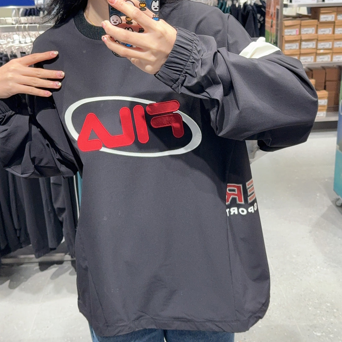 韓國 FILA Uni Life Woven Sweatshirt【FA228】
