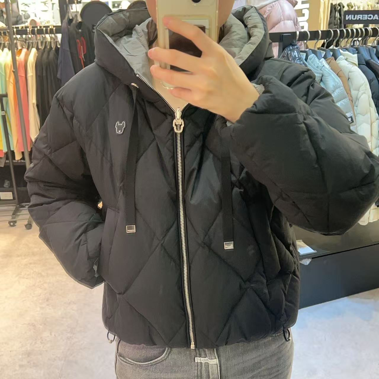 韓國 LifeWork Women's Fluffy Reversible Hooded Down Jumper (鴨絨)【LW005】