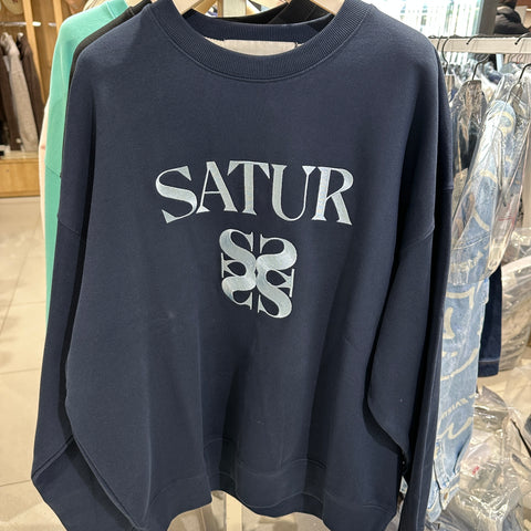 韓國 Satur Classic Logo Sweatshirt【SR055】