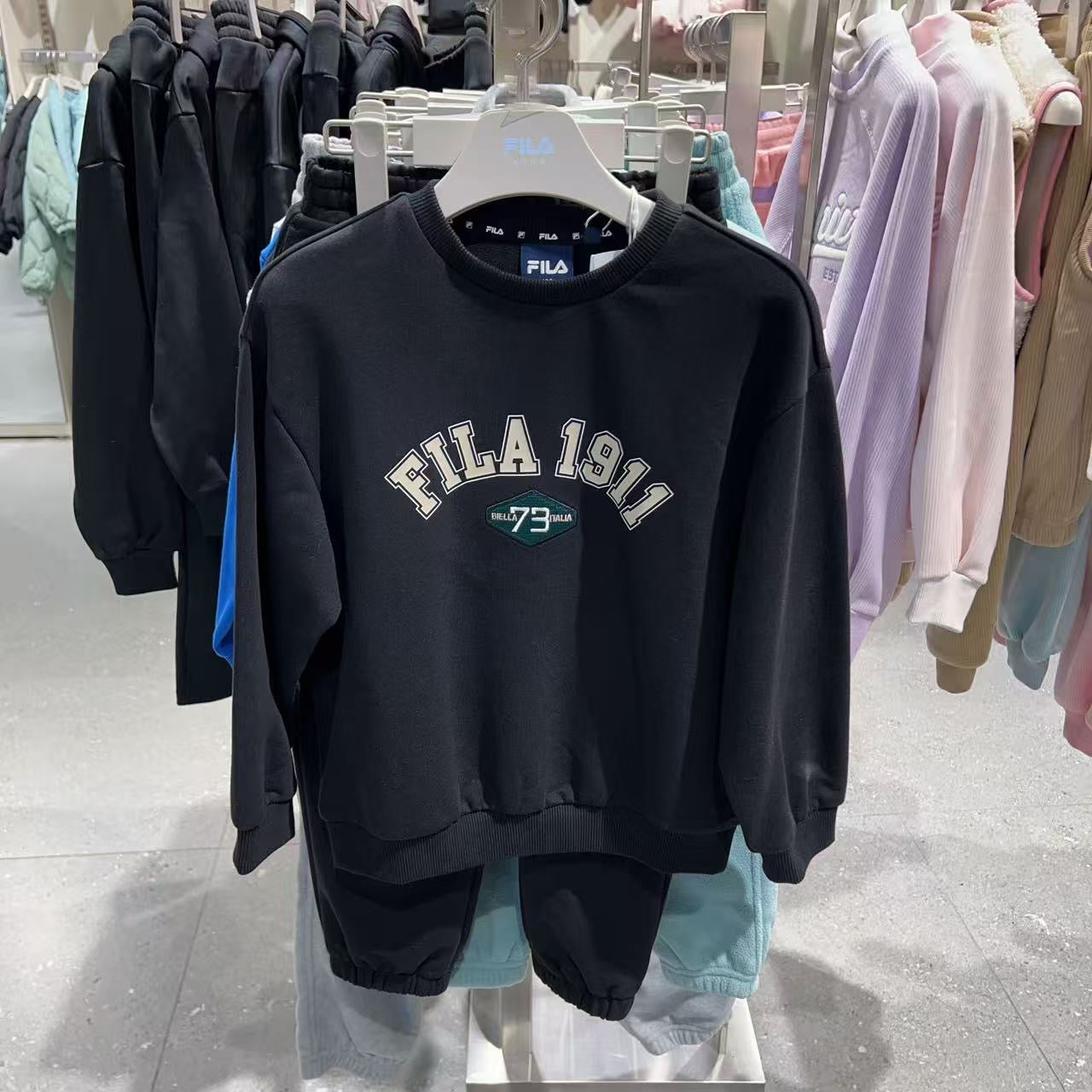 韓國 FILA Kids Essential Round Long Sleeve Set【FA093】