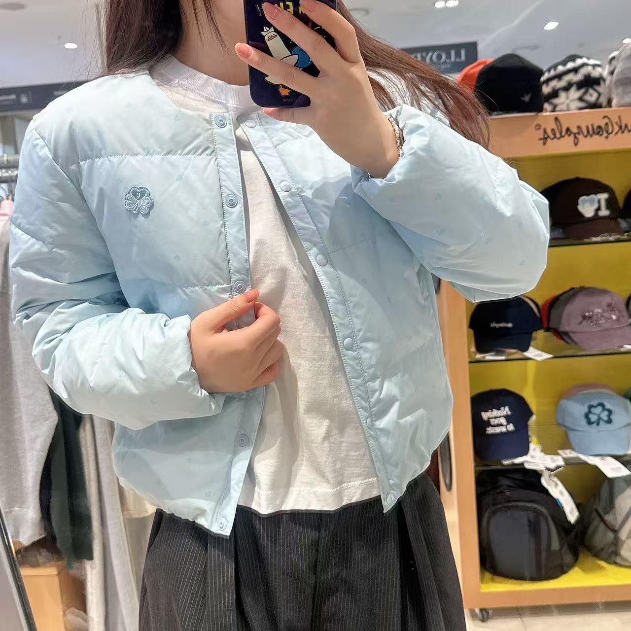 韓國 Mark Gonzales Women's Club All-Print Lightweight Down Jacket【MG183】