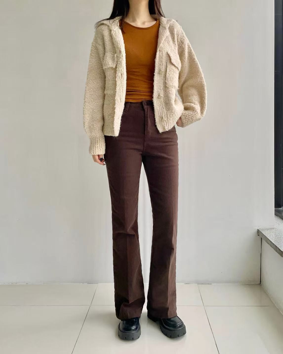 韓國 HowLuk 牛仔褲 刷薄毛 (冬季款)【H253_1】