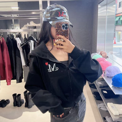 韓國 Mucent Lovrits Mini Heart Logo Hoodie Zip Up【MU126】