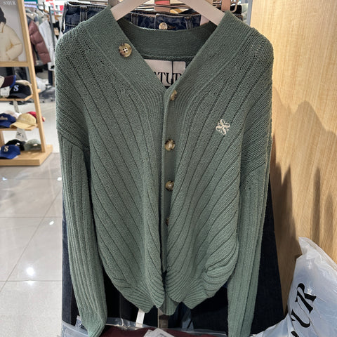 韓國 Satur (W) Faro Over Size Boucle Cardigan【SR049】