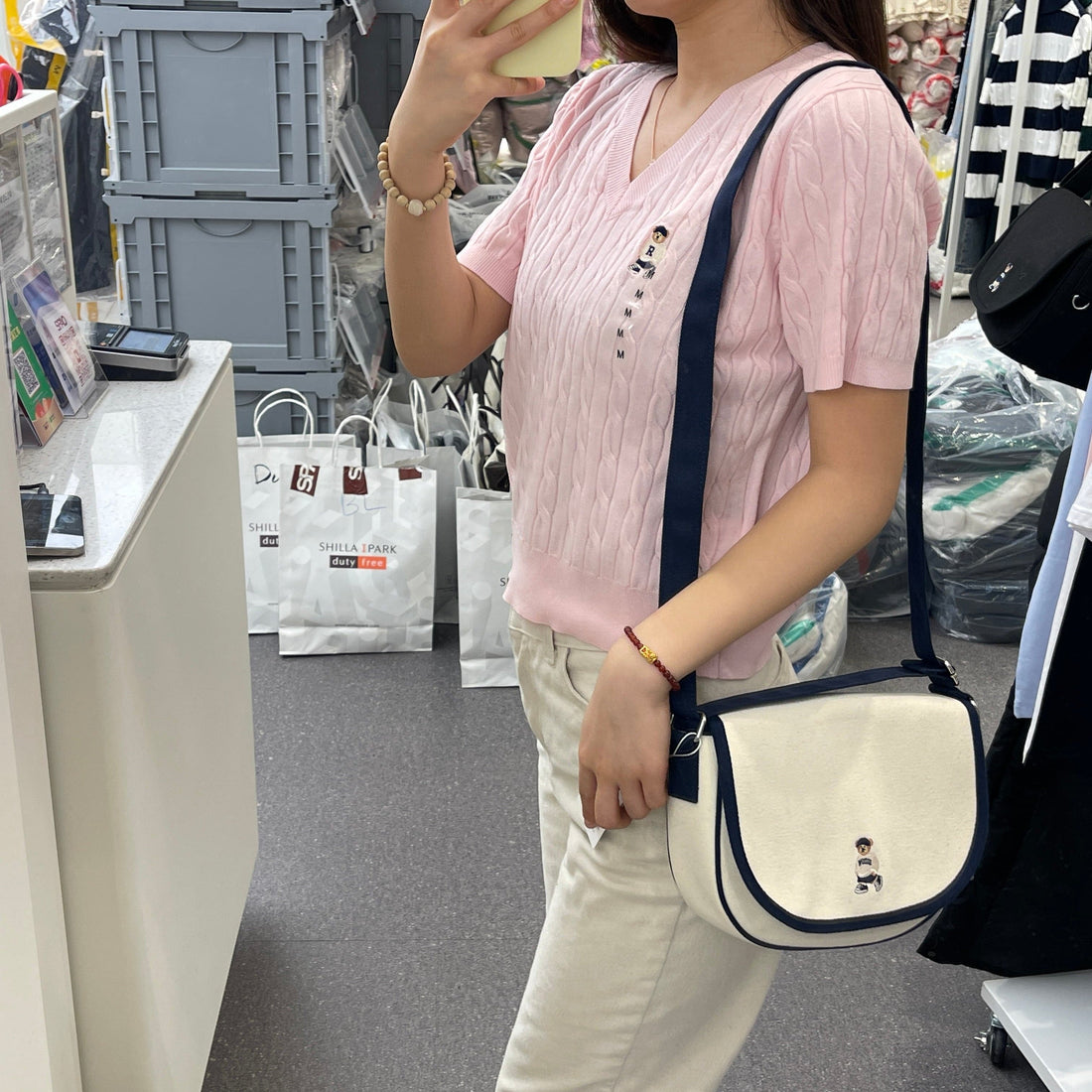 韓國 SPAO Canvas Crossbody Bag【SP035】 - STT Mall HK 靚太網購