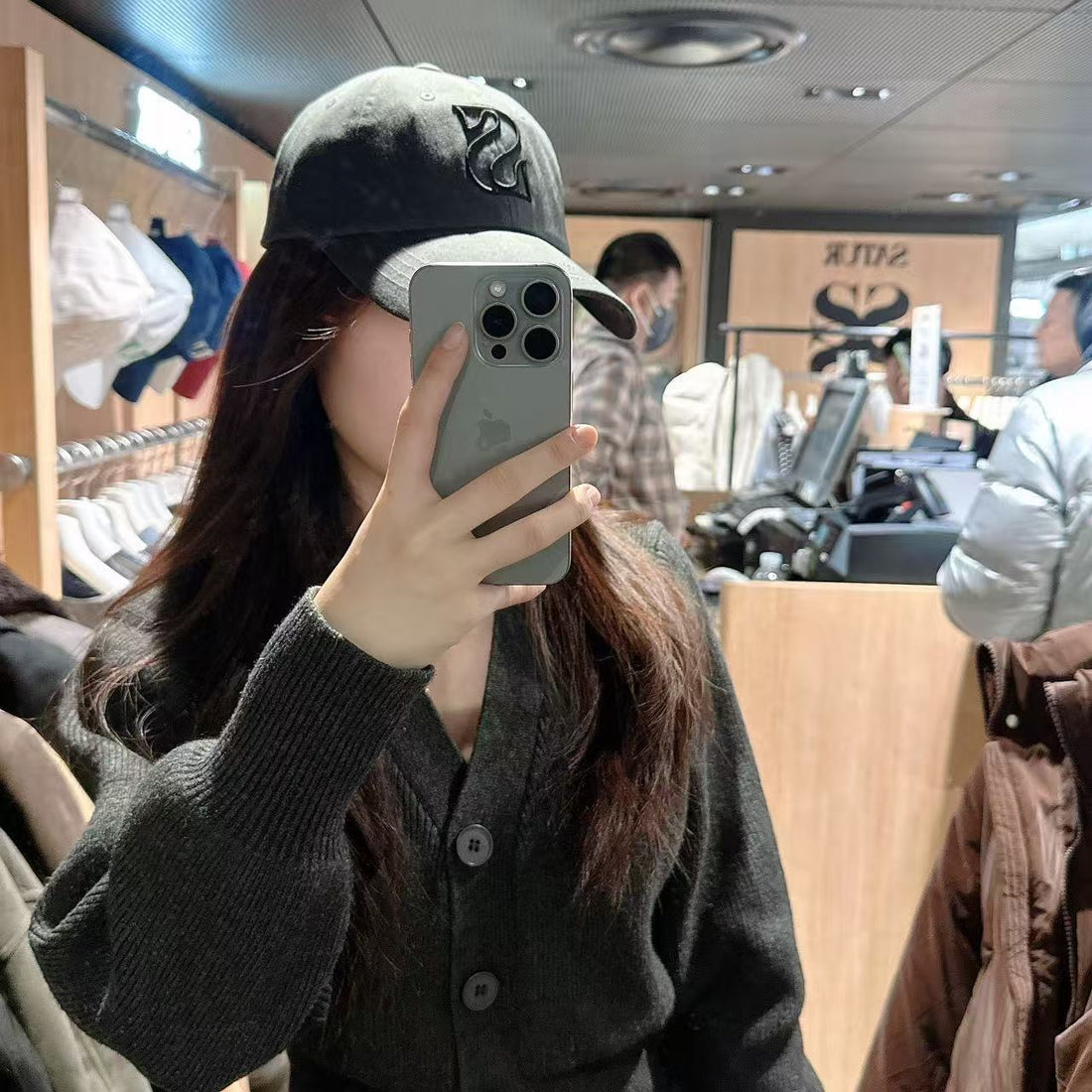 韓國 Satur S Logo Vintage Casual Ball Cap【SR274】