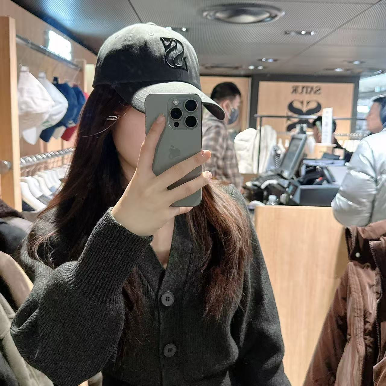 韓國 Satur S Logo Vintage Casual Ball Cap【SR274】