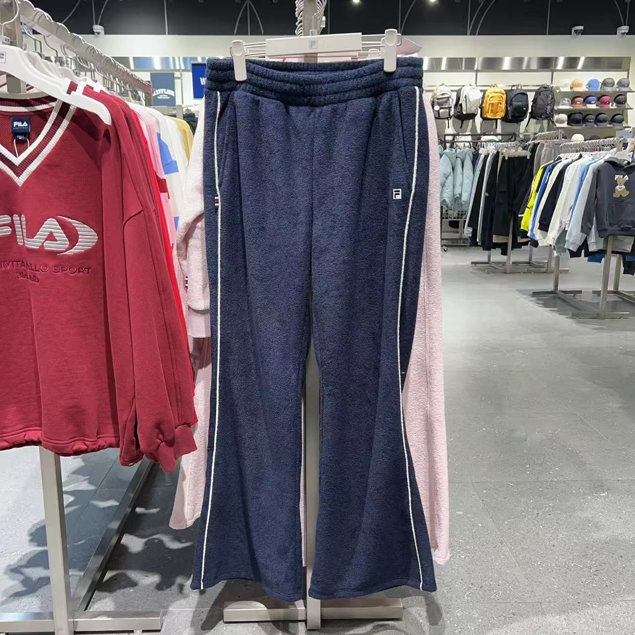 韓國 FILA CASA Tennis Fleece Terry Bootcut Pants【FA061】