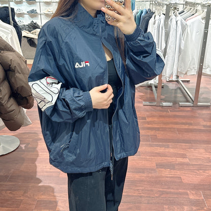 韓國 FILA Logo Sleeve Color Block Windbreaker【FA004】