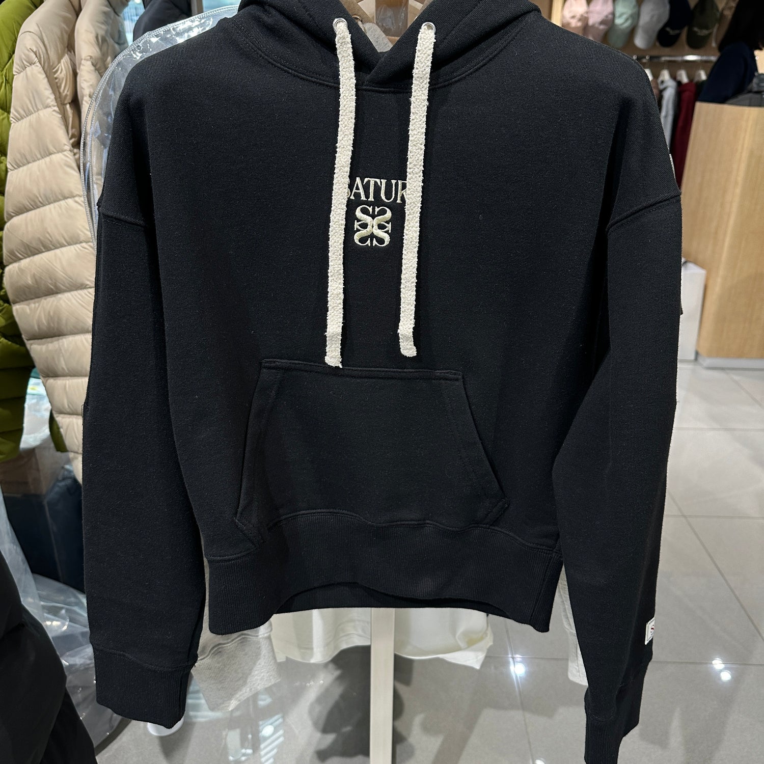 韓國 Satur (W) Apero Pocket Crop Hoodie【SR064】