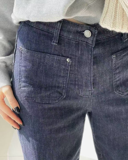 韓國 HowLuk 牛仔褲 刷薄毛  (冬季款)【H2556】