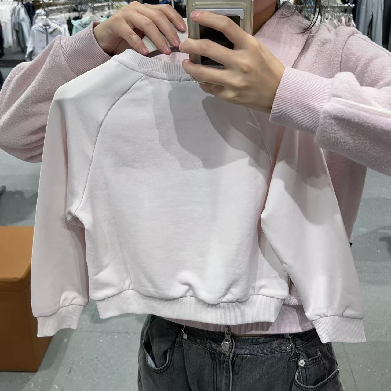 韓國 FILA Kids Logo Point Crop Sweatshirt【FA074】