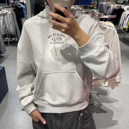 韓國 FILA Semi-Crop Small Logo Hoodie【FA049】