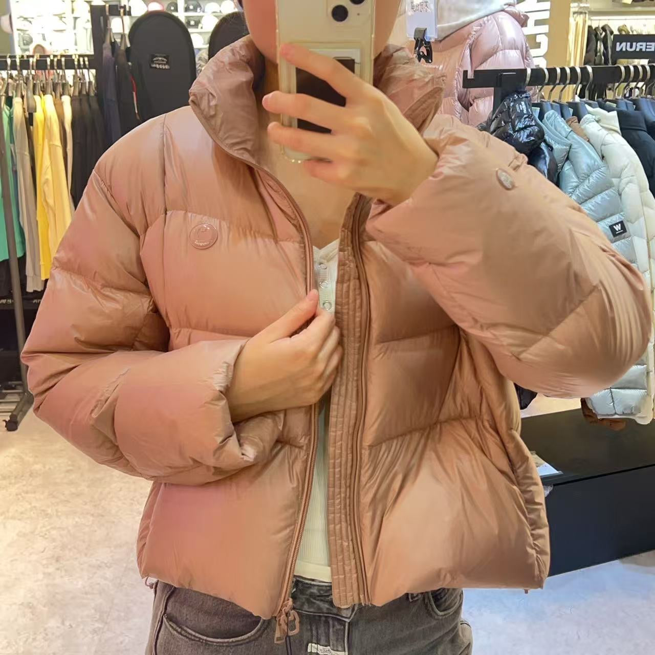 韓國 LifeWork Women's Soft Air High Neck Crop Down Jumper (鴨絨)【LW008】