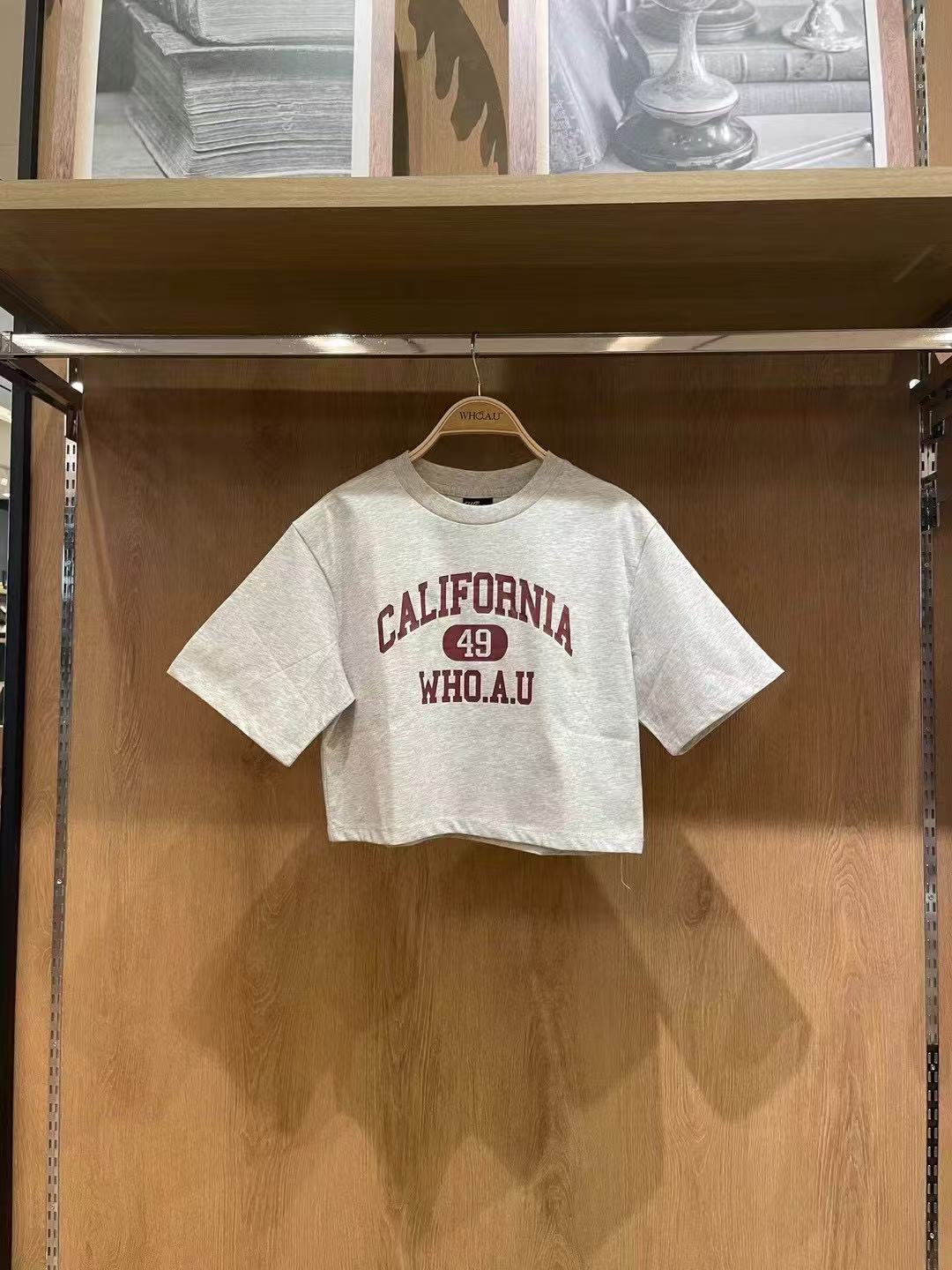 韓國 WhoAU California Crop T-shirt【WA140】