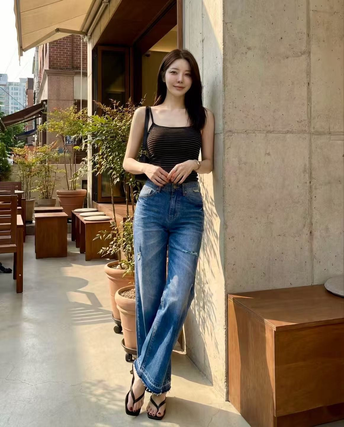 韓國 HowLuk 牛仔褲 (春季款)【H6027】