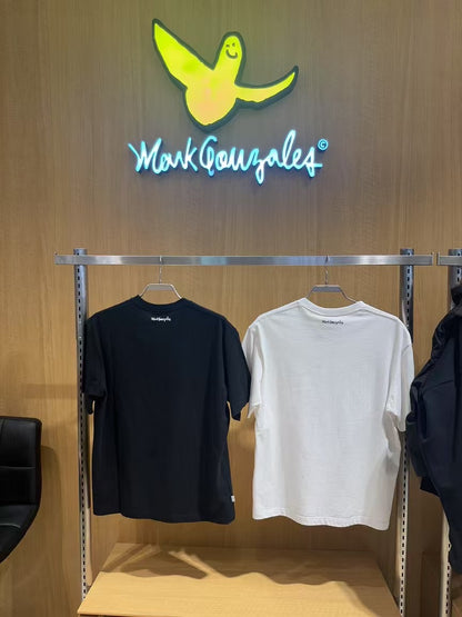 韓國 Mark Gonzales Unisex Angel Badge OG Short Sleeve Tee【MG095】