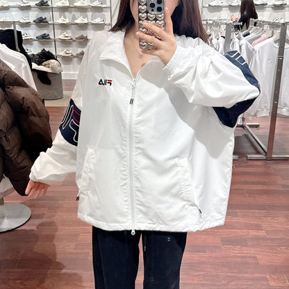 韓國 FILA Logo Sleeve Color Block Windbreaker【FA004】