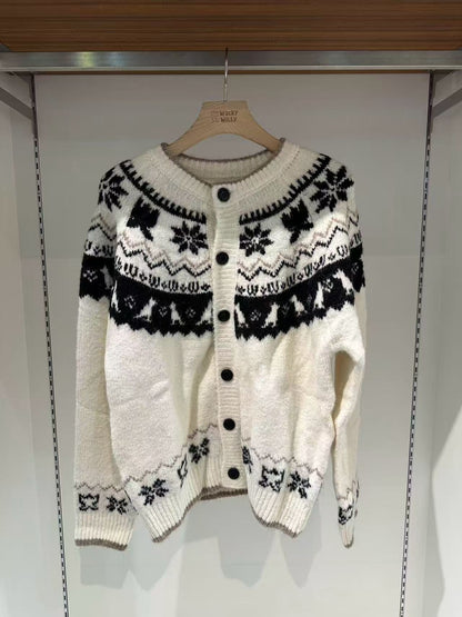 韓國 Wacky Willy Nordic Round Cardigan【WW102】