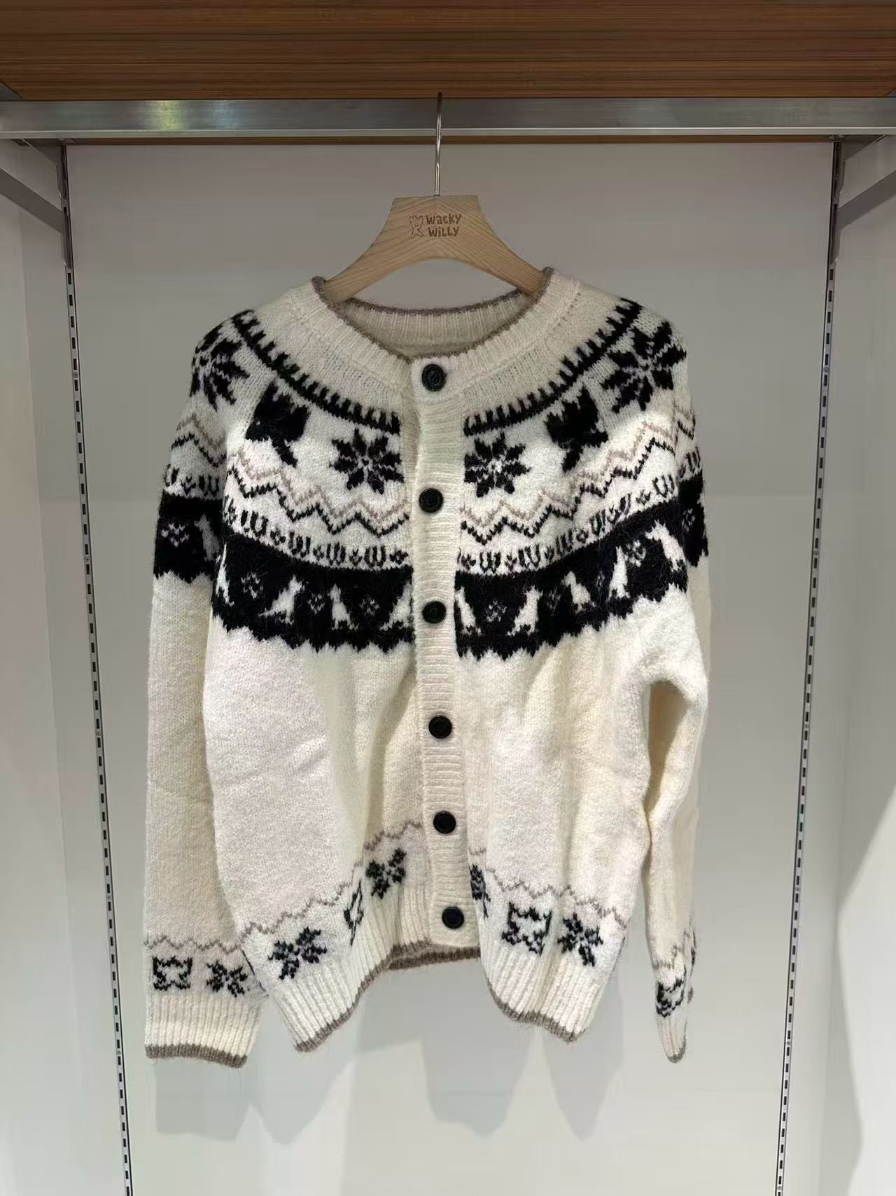 韓國 Wacky Willy Nordic Round Cardigan【WW102】