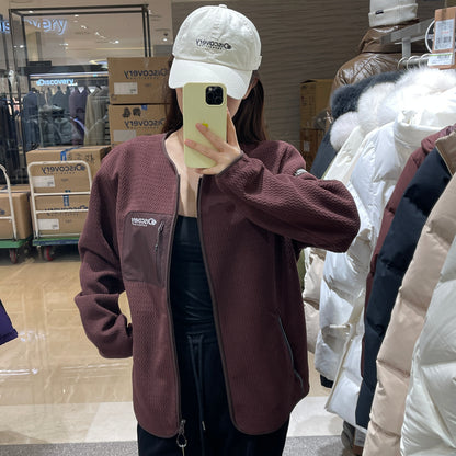 韓國 Discovery Jacquard Fleece Jacket【DY019】 - STT Mall HK 靚太網購